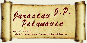 Jaroslav Pelanović vizit kartica